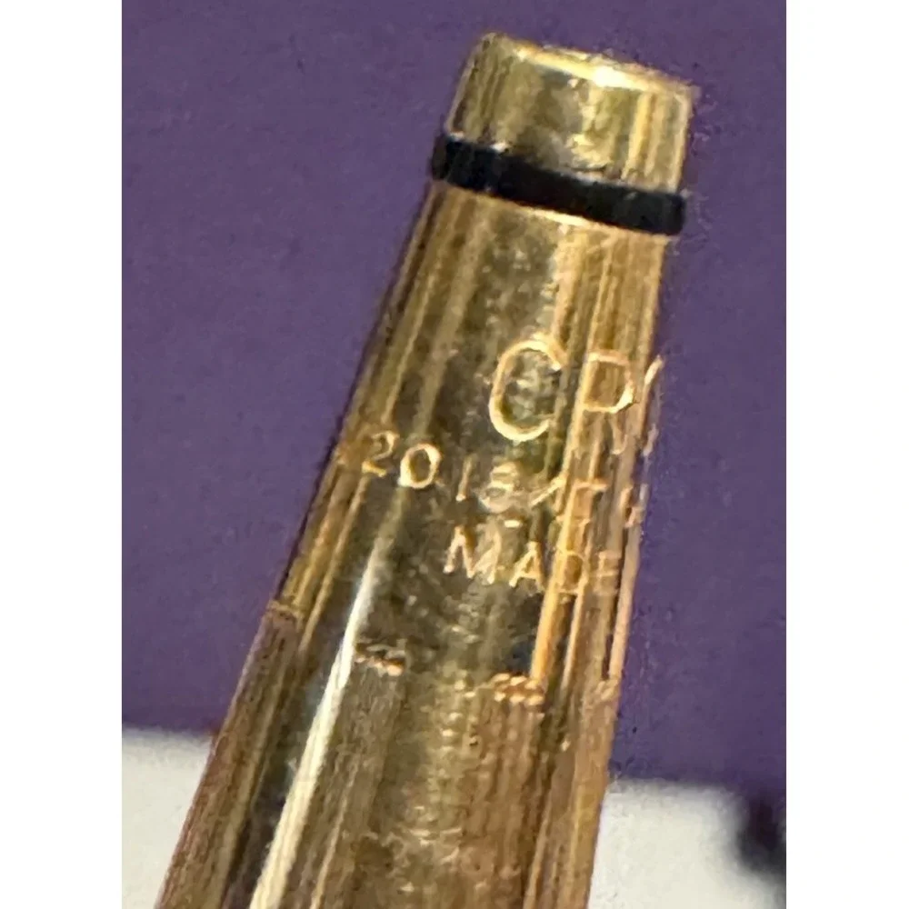 CROSS CLASSIC CENTURY 18K GOLD FILLED BALLPOINT PEN #2802 MADE IN THE USA